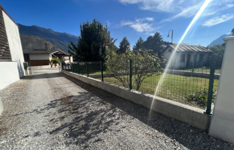 Clôture rigide chantier Gilly sur Isère